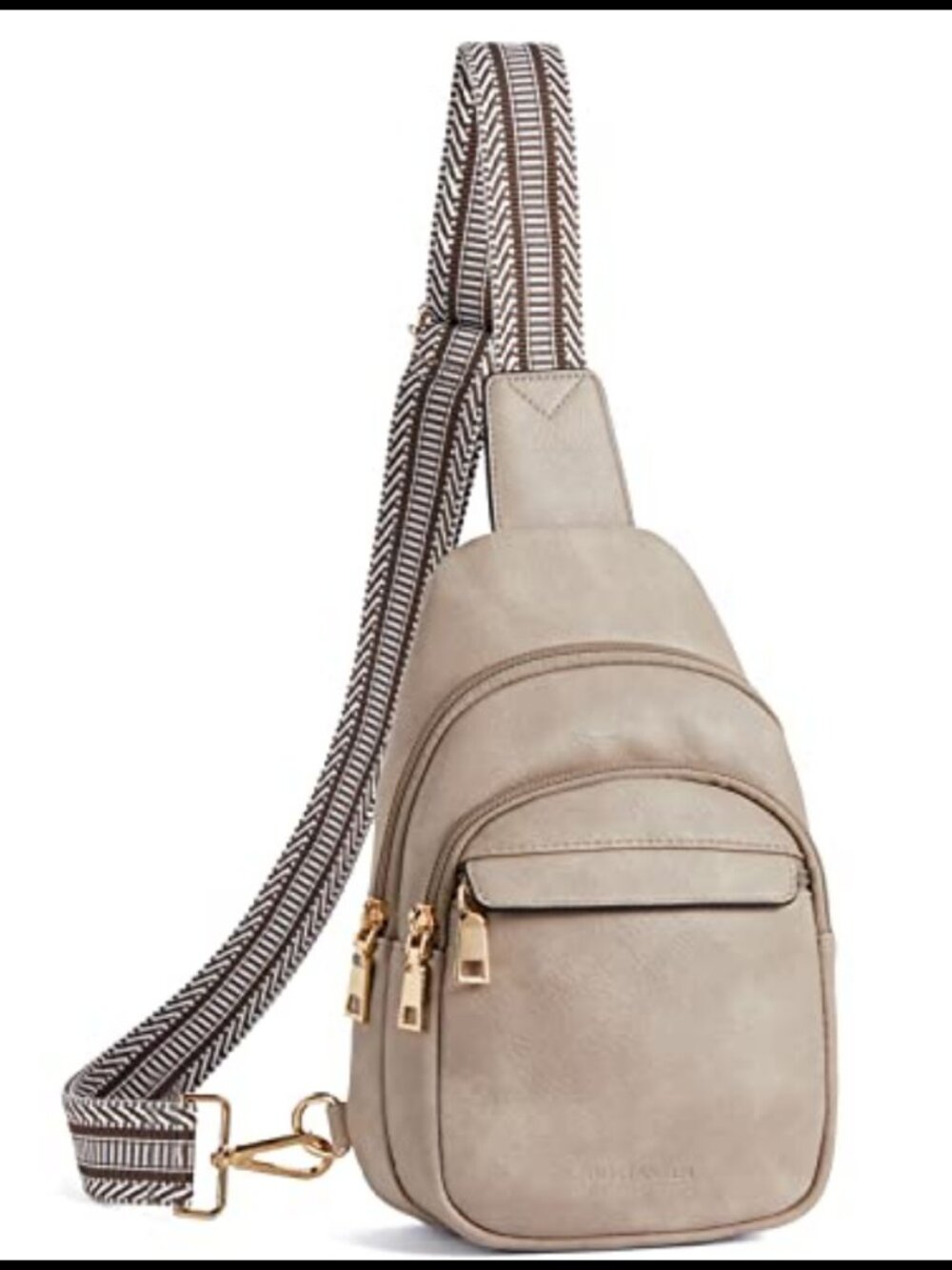 Vegan Leather Sling Bag Crossbody Fanny Pack Travel RFID
